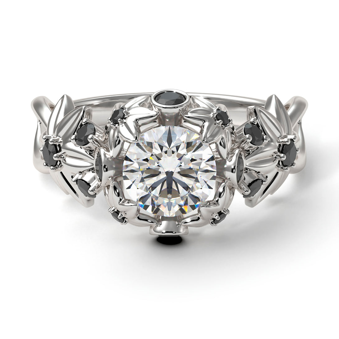 Flowers And Branches Diamond Ring - Katherine no. 27