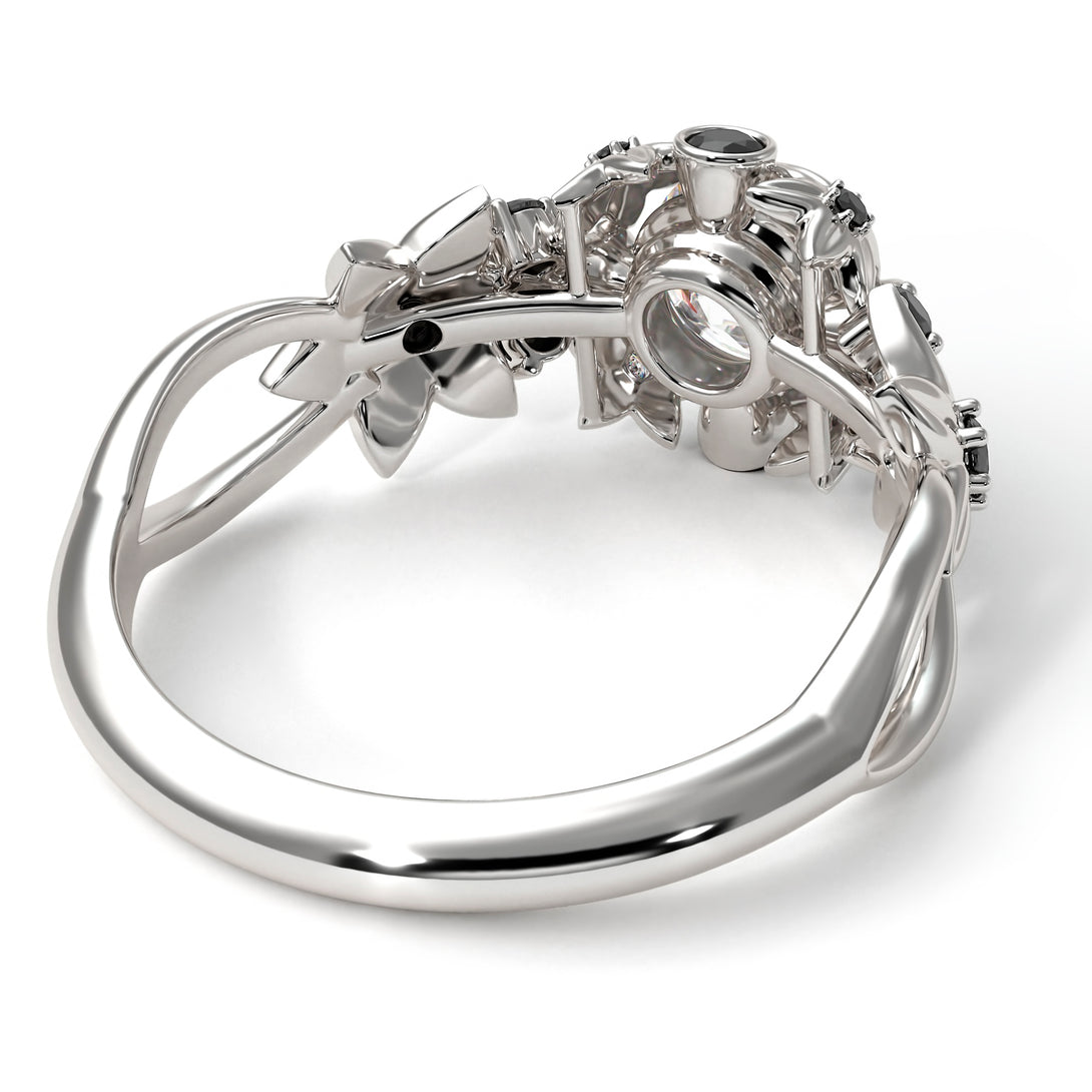 Flowers And Branches Diamond Ring - Katherine no. 27