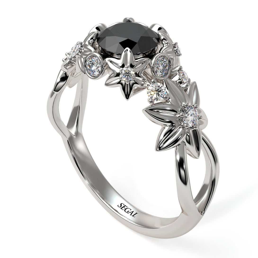 Flowers And Branches Diamond Ring - Katherine no. 30