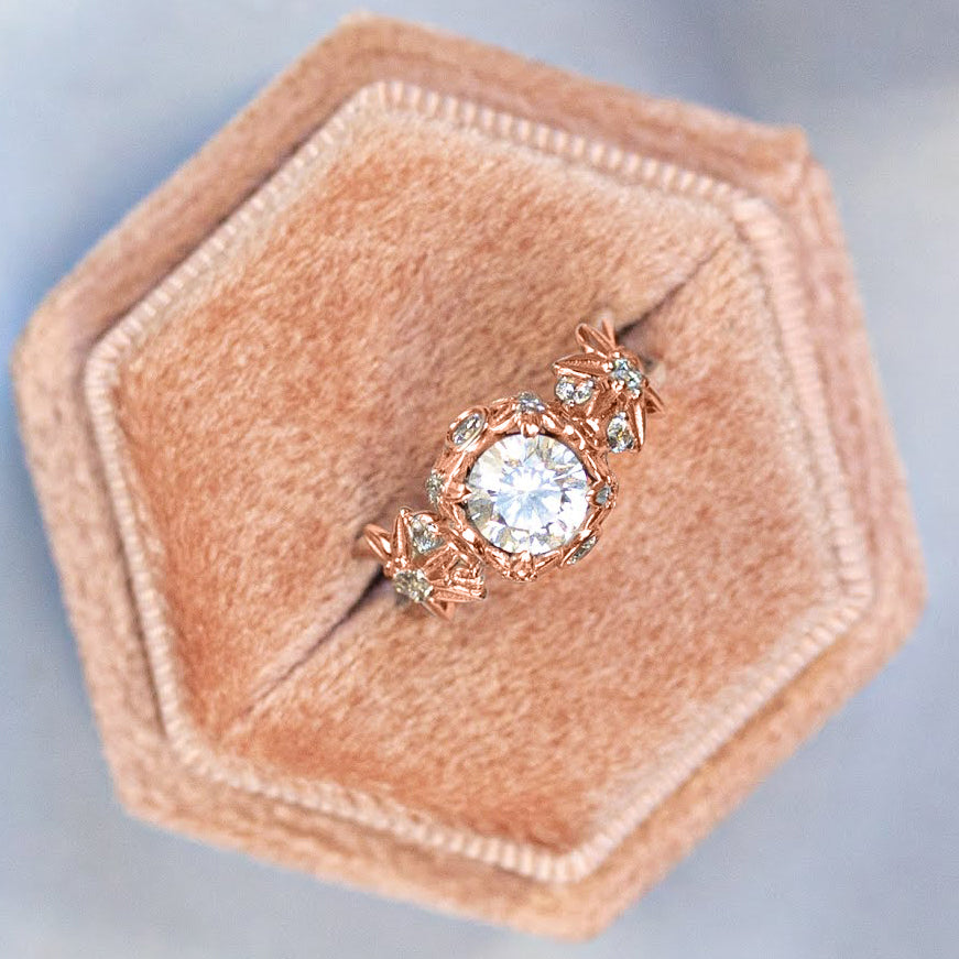 Flowers And Branches Diamond Ring - Katherine no. 29