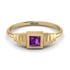 Geometric Princess Cut Amethyst Ring - Everleigh No. 301