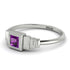 Geometric Princess Cut Amethyst Ring - Everleigh No. 303