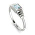 Geometric Princess Cut Aquamarine Ring - Everleigh No. 403 image 3