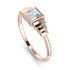 Geometric Princess Cut Aquamarine Ring - Everleigh No. 402 image 3