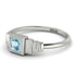 Geometric Princess Cut Aquamarine Ring - Everleigh No. 403 image 2