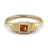 Geometric Princess Cut Brown Diamond Ring - Everleigh No. 1101