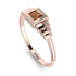 Geometric Princess Cut Brown Diamond Ring - Everleigh No. 1102