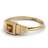 Geometric Princess Cut Brown Diamond Ring - Everleigh No. 1101 image 2