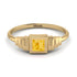 Geometric Princess Cut Citrine Ring - Everleigh No. 601 image 1