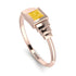 Geometric Princess Cut Citrine Ring - Everleigh No. 602 image 3