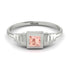Geometric Princess Cut Morganite Ring - Everleigh No. 903