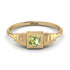 Geometric Princess Cut Peridot Ring - Everleigh No. 701 image 1
