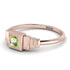 Geometric Princess Cut Peridot Ring - Everleigh No. 702