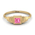 Geometric Princess Cut Pink Moissanite Ring - Everleigh No. 801 image 1