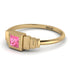 Geometric Princess Cut Pink Moissanite Ring - Everleigh No. 801