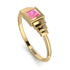 Geometric Princess Cut Pink Moissanite Ring - Everleigh No. 801 image 3