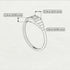 Geometric Princess Cut Citrine Ring - Everleigh No. 602