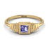 Geometric Princess Cut Tanzanite Ring - Everleigh No. 201