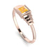 Geometric Princess Cut Yellow Diamond Ring - Everleigh No. 1002