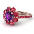 Glamorous Amethyst Halo Engagement Ring - Amaya No. 311 image 1