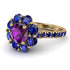 Glamorous Amethyst Halo Engagement Ring - Amaya No. 313 image 1