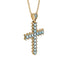 Glamorous Aquamarine Cross Pendant - Raymond No. 401 image 2