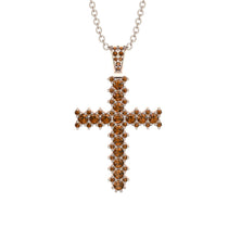 Glamorous Brown Diamond Cross Pendant - Raymond No. 1102 image 1
