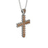 Glamorous Brown Diamond Cross Pendant - Raymond No. 1103 image 2