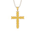 Glamorous Citrine Cross Pendant - Raymond No. 602