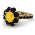 Glamorous Citrine Halo Engagement Ring - Amaya No. 607 image 1