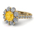 Glamorous Citrine Halo Engagement Ring - Amaya No. 601 image 1