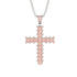 Glamorous Morganite Cross Pendant - Raymond No. 903 image 1