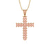 Glamorous Morganite Cross Pendant - Raymond No. 901