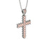 Glamorous Morganite Cross Pendant - Raymond No. 903