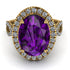 Glamorous Oval Amethyst Ring - Jordyn No. 301 image 3