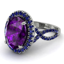 Glamorous Oval Amethyst Ring - Jordyn No. 315 image 1