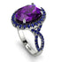Glamorous Oval Amethyst Ring - Jordyn No. 315