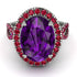 Glamorous Oval Amethyst Ring - Jordyn No. 312 image 3
