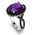 Glamorous Oval Amethyst Ring - Jordyn No. 309