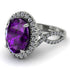 Glamorous Oval Amethyst Ring - Jordyn No. 303 image 1