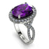 Glamorous Oval Amethyst Ring - Jordyn No. 303