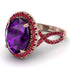 Glamorous Oval Amethyst Ring - Jordyn No. 311