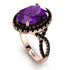 Glamorous Oval Amethyst Ring - Jordyn No. 308