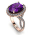 Glamorous Oval Amethyst Ring - Jordyn No. 302 image 2