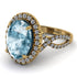 Glamorous Oval Aquamarine Ring - Jordyn No. 401 image 1