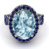 Glamorous Oval Aquamarine Ring - Jordyn No. 415