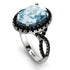 Glamorous Oval Aquamarine Ring - Jordyn No. 409 image 2