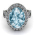 Glamorous Oval Aquamarine Ring - Jordyn No. 403