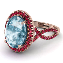 Glamorous Oval Aquamarine Ring - Jordyn No. 411 image 1