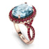 Glamorous Oval Aquamarine Ring - Jordyn No. 411 image 2